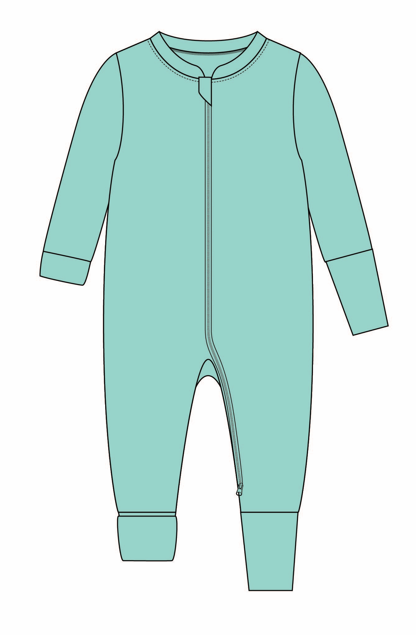 Big Kids Grow-on Romper - wholesale